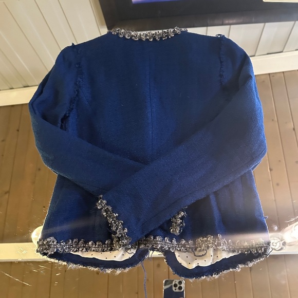 Cutest boucle tweed blazer lady jacket size small - Picture 2 of 7